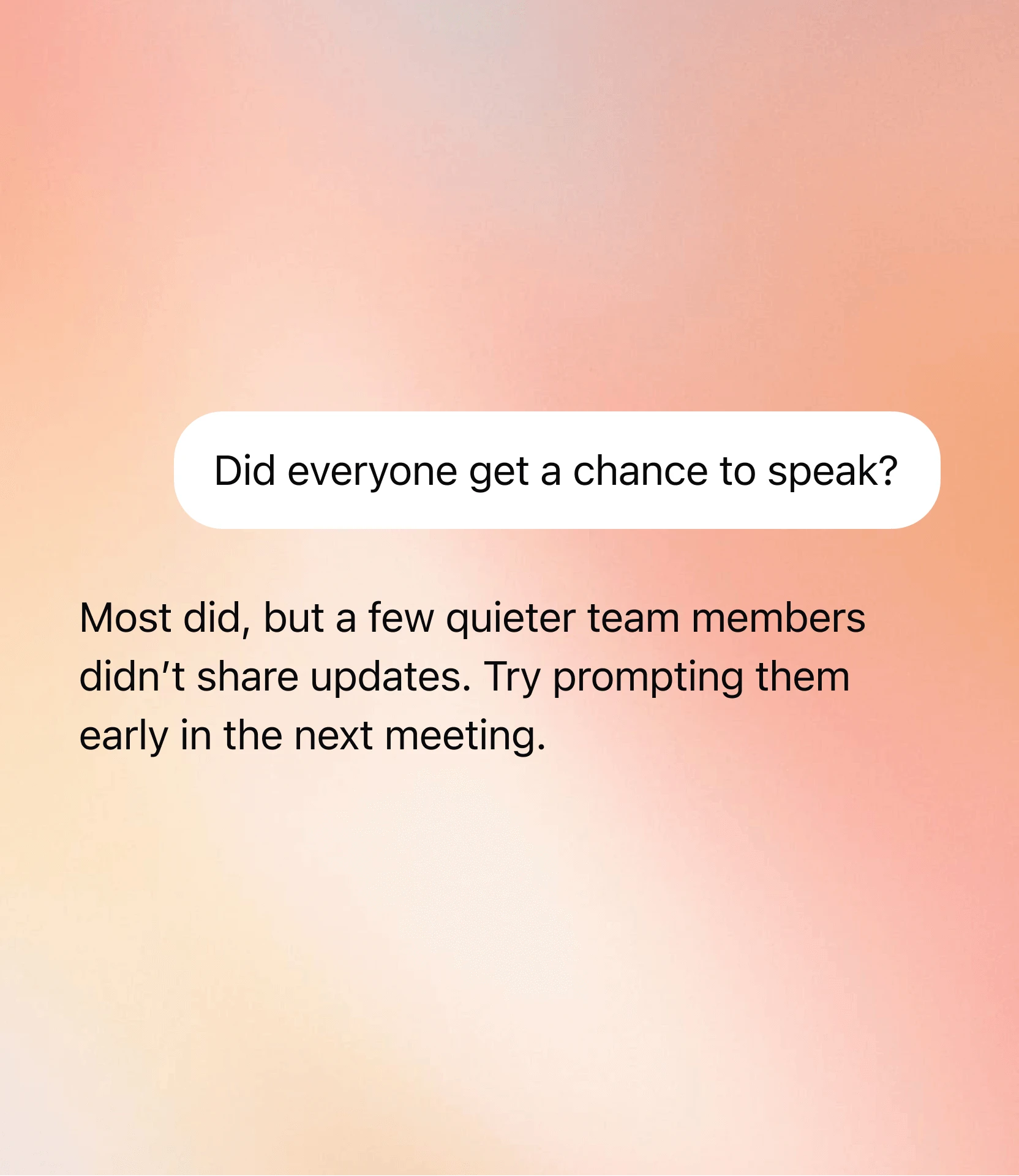 Meeting dynamics visualization